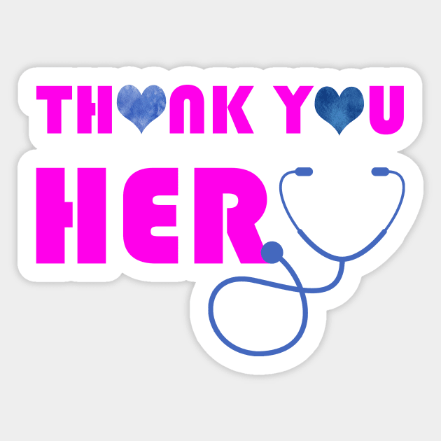 THANK YOU HERO Sticker by Artstastic